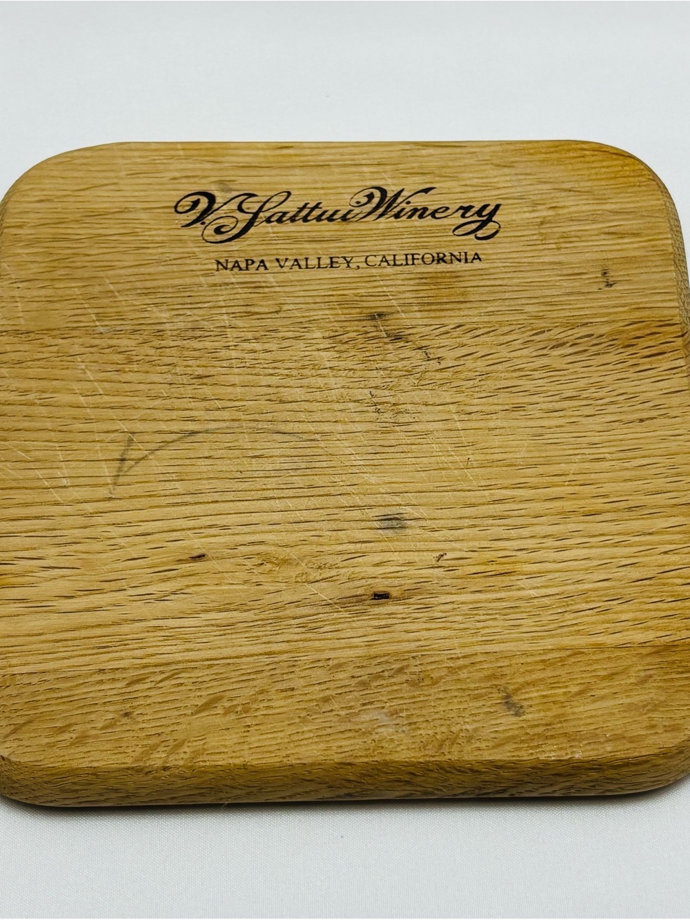V. Lattui Winery Wood Serving Board - Natural Wood